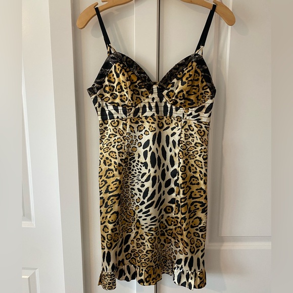 Early 2000’s Millennial Guess Jeans Leopard Dress - size 7 - Picture 2 of 9